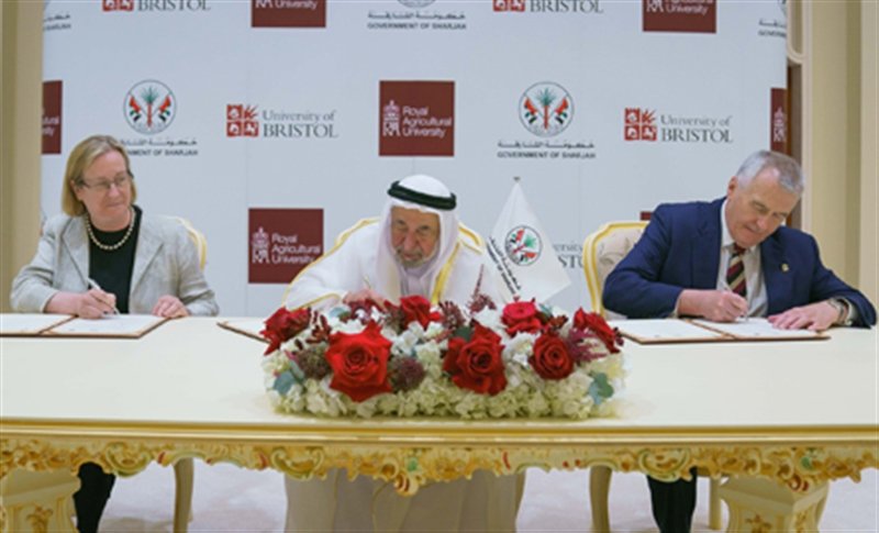 Ruler of Sharjah signs MoU with two universities in UK for sustainable agriculture
