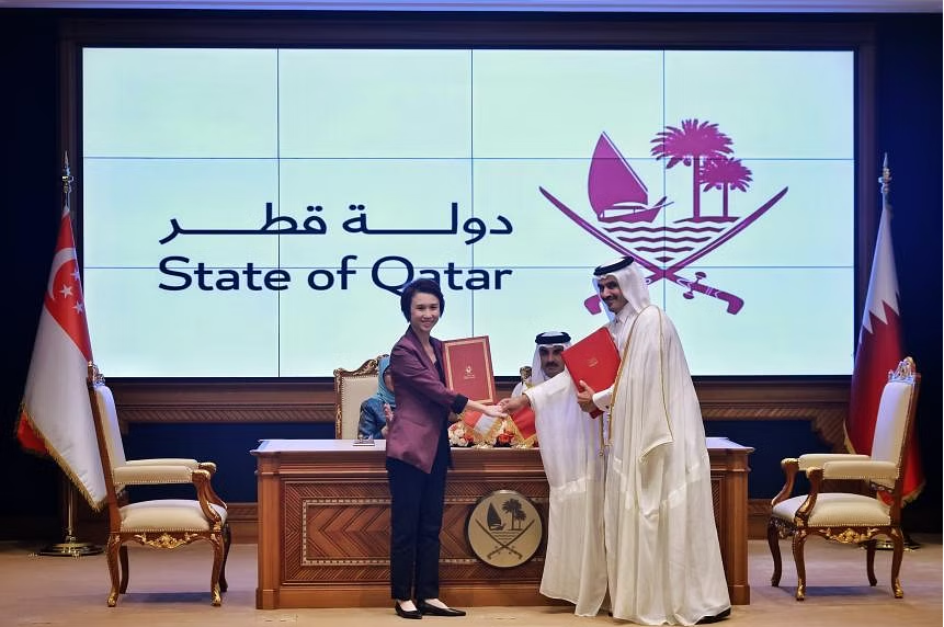 Singapore and Qatar partners over Liquefied Natural Gas and Low-Carbon Technology Cooperation
