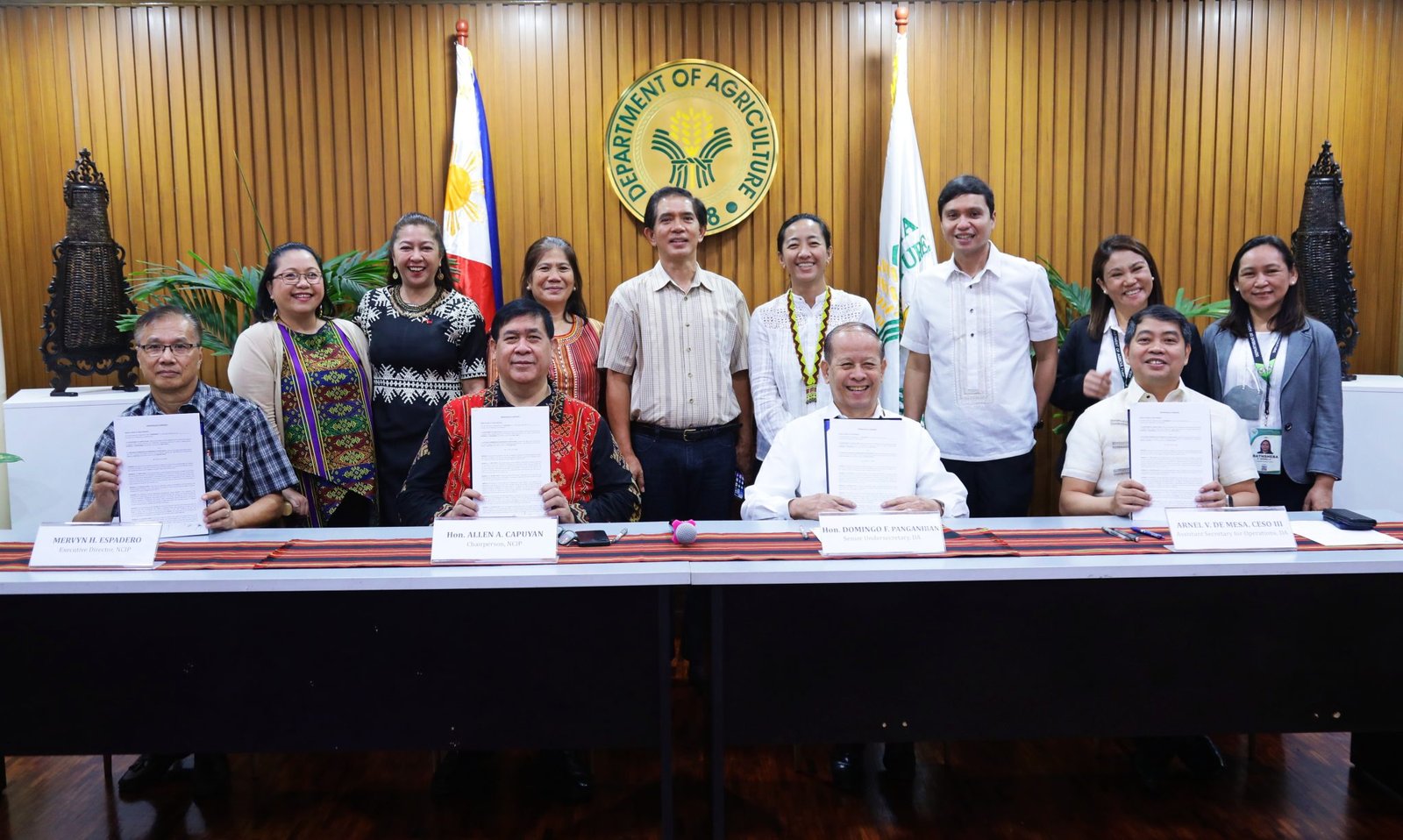 Philippines inks MOA with NCIP to address IP poverty, boost agri growth