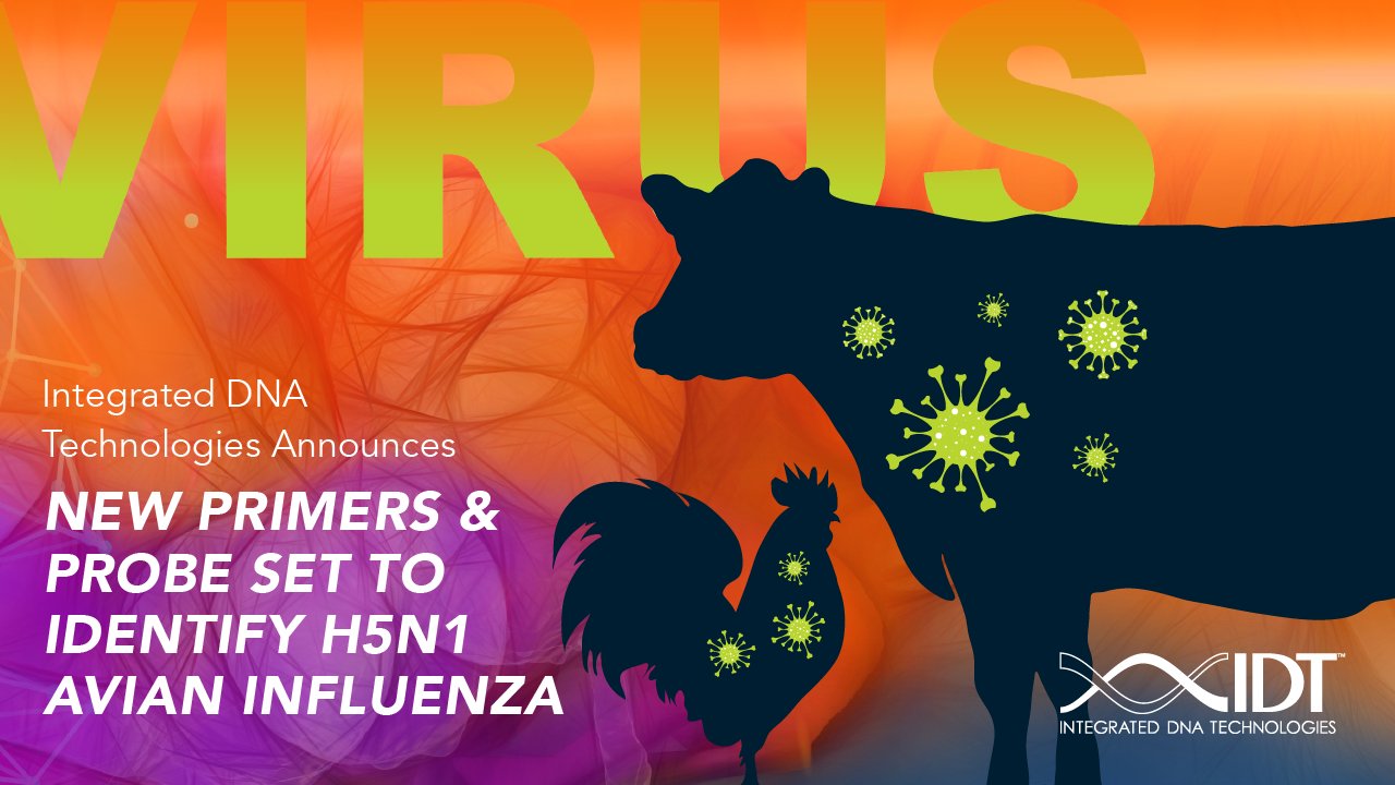 Integrated DNA technologies announces new primers and probe set to identify H5N1 Avian Influenza