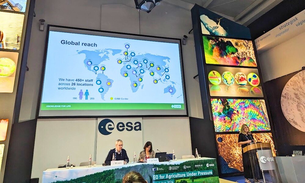 CABI’s expertise in Earth Observation technology for greater food security highlighted at EO4AGRI 2024