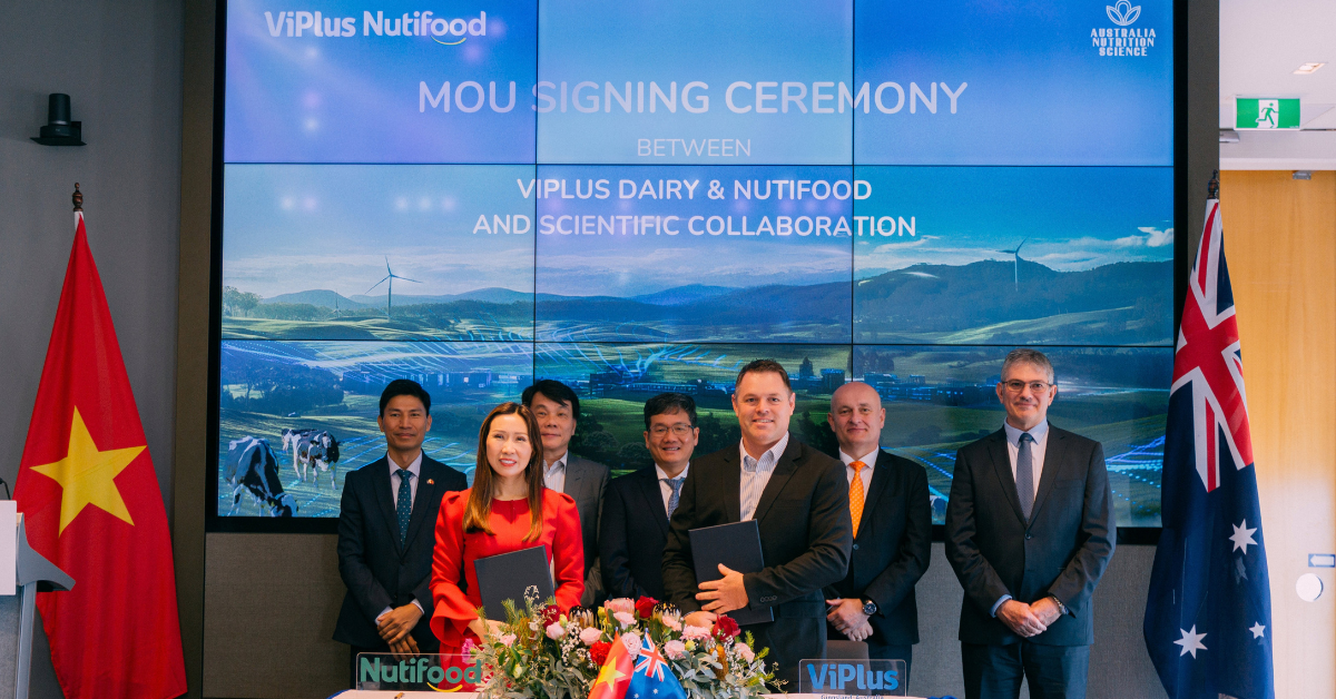Vietnam’s Nutifood and Australia’s ViPlus Dairy form a joint venture to co-found a new milk brand
