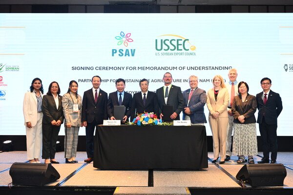 U.S. Soybean Export Council (USSEC) signs MOU with PSAV to strengthen U.S.–Vietnam agricultural cooperation and facilitate trade