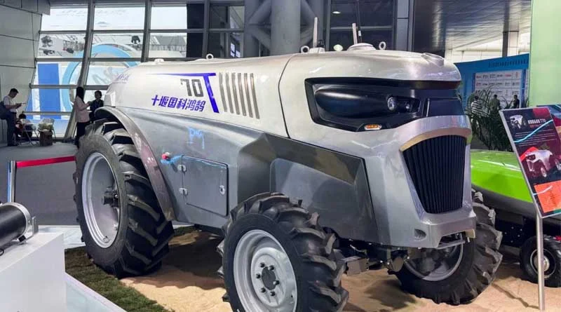 China debuts Honghu T70, its first fully autonomous electric tractor