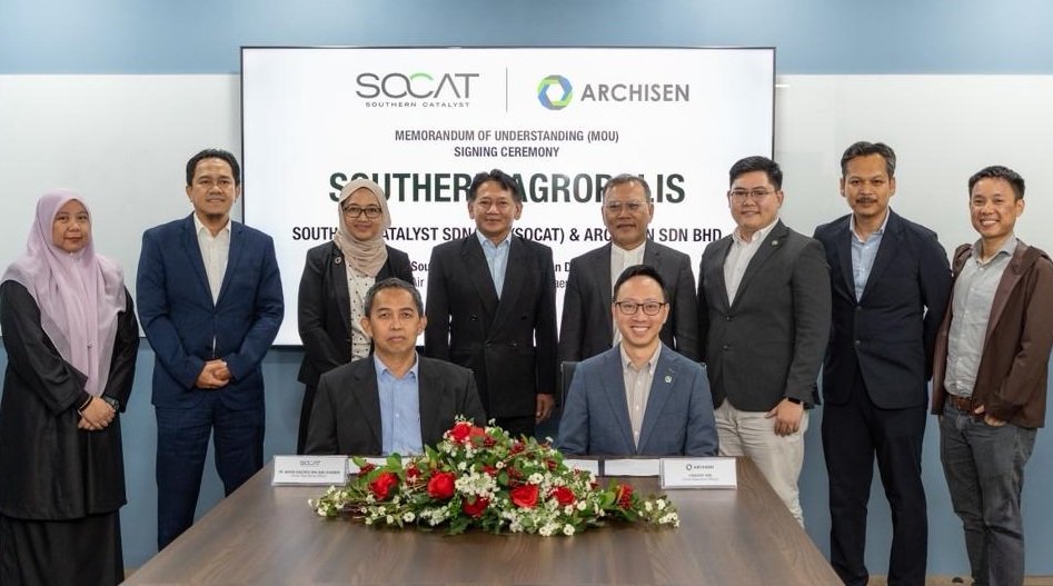 Singapore’s Archisen partners with Malaysia's SOCAT to develop a 200-acre Agropolis in Sedenak, Johor