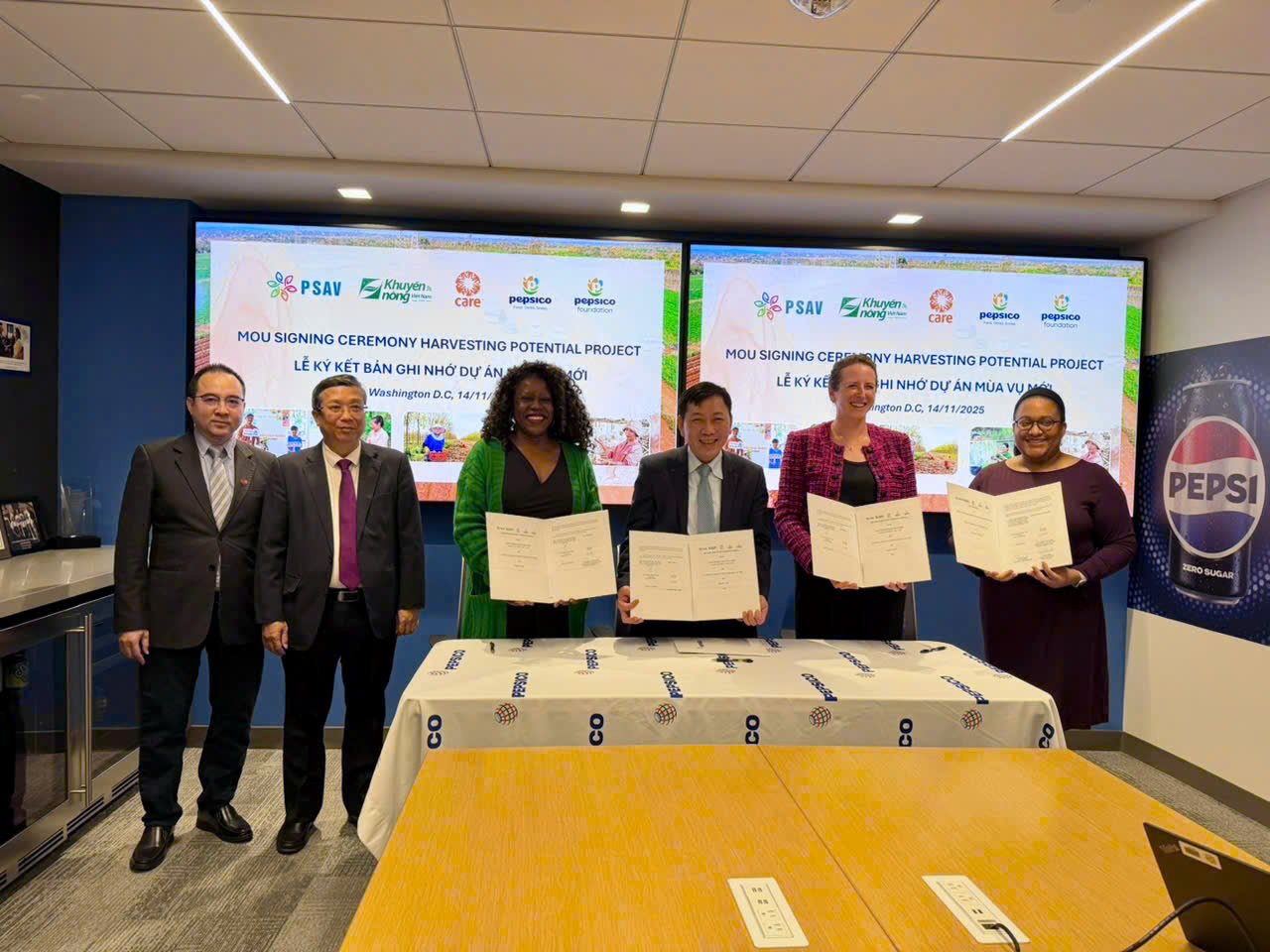 PSAV, NAEC, PepsiCo Foundation and CARE jointly launch Phase II of the Project “New Crop: Sustainable Agriculture Initiative”