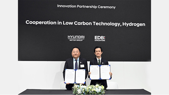 Hyundai Motor Group partners with Singapore EDB to build up capabilities in low-carbon technologies, including hydrogen