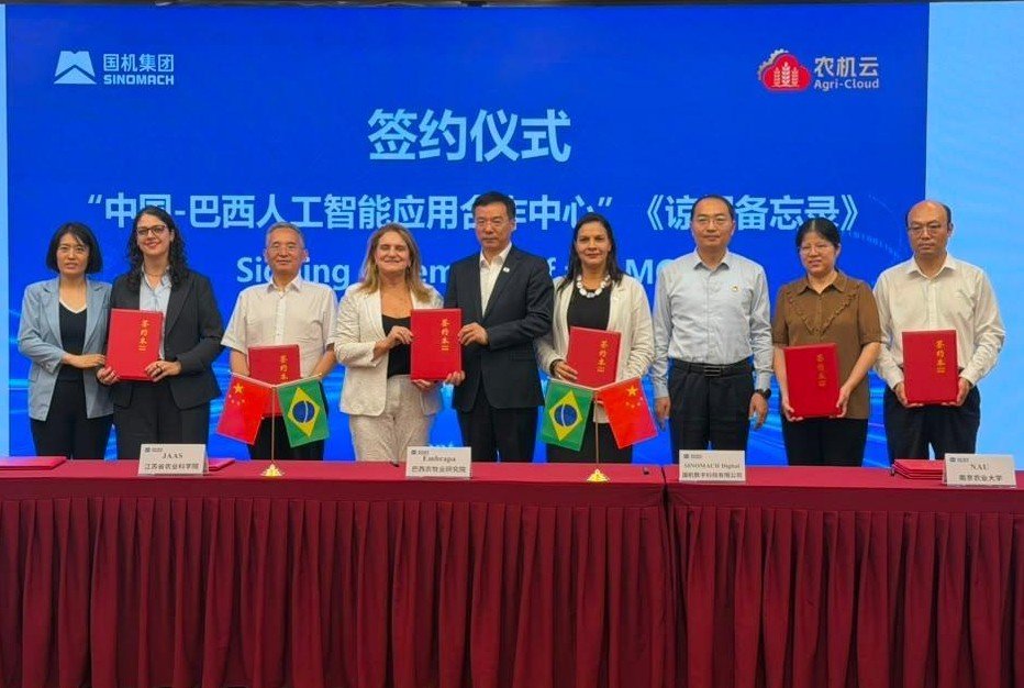 Embrapa signs memorandum for cooperation with China to develop AI for family farming