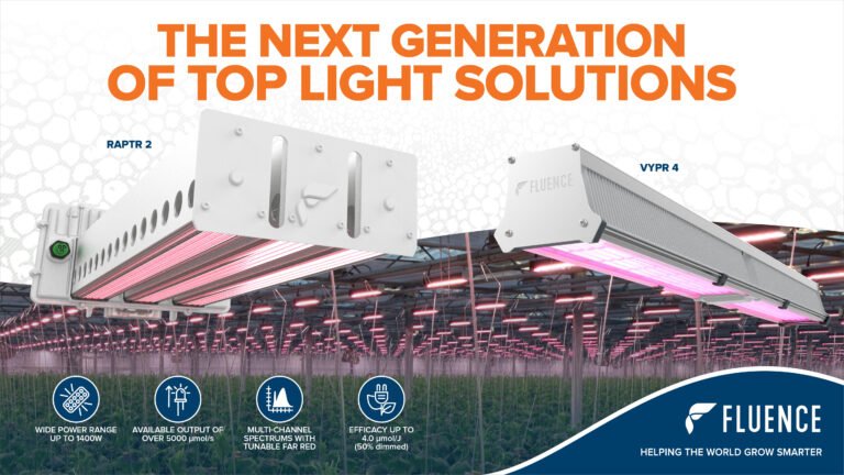 Fluence launches RAPTR and VYPR, next generation green house lighting solutions