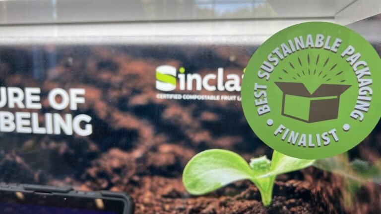 Sinclair T55 making strides with compostable fruit labels for Horticulture industry