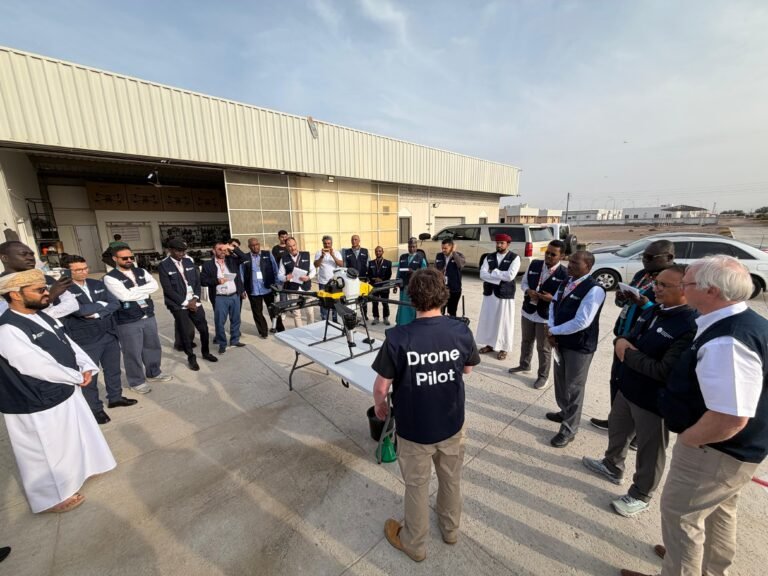 FAO commissions launch first regional drone pilot training programme for desert locust control operations in Oman